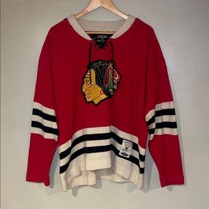 Chicago Blackhawks rare discontinued knit sweater